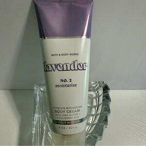 Bath & Body Works Lavender No. 2 Moisturize Ultimate Hydration Body Cream 🆕 8oz.